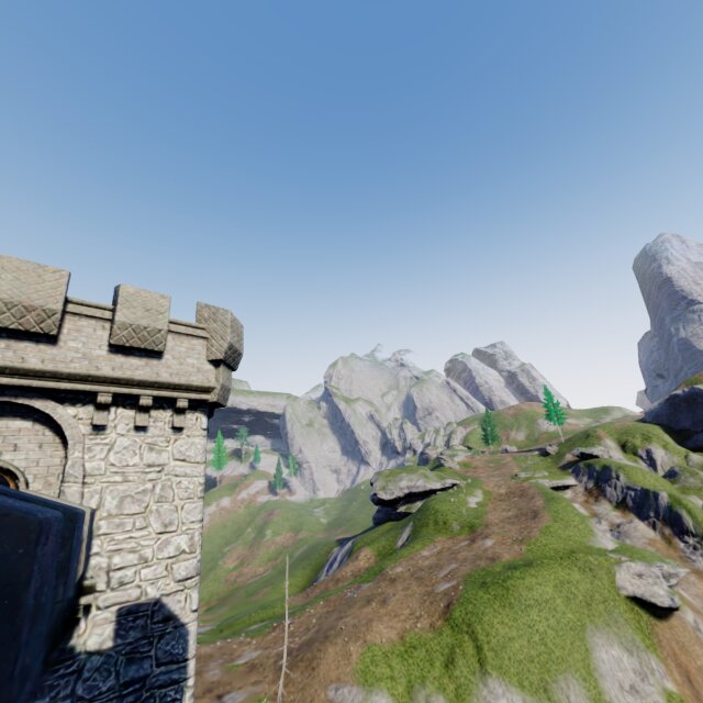 Castle fortress scene